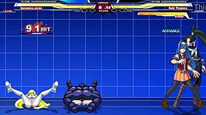 Kuromaru Battles Arcana Heart Intensely