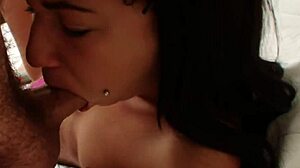 Babysitter keeps her job by suckin' a cock