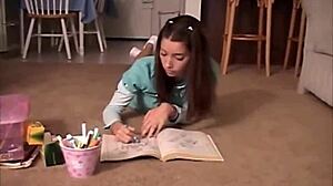 i'm poking a crayon inside my tight little cunt