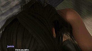 Brunette milf catches John banging Jamie in steamy encounter