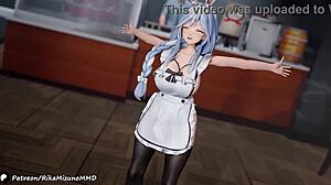 Pekomama MMD R-18 Virtual Youtuber baila sexy en conexión solo