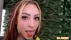 Dutch Fan Licks And Fucks Brazilian Beauty's Ass.