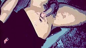 In this gay animation, he fucks the passive mouth with his thick cock