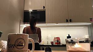 Sylvia's Amazing Nipples In Kitchen