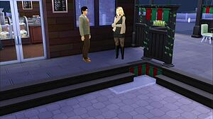 Coffee with a friend, then fucking in the bathroom