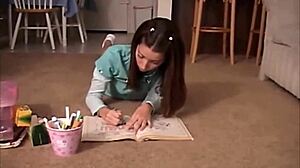 i'm poking a crayon inside my tight little cunt