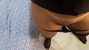 Masked Wife Takes Intense Creampie from Regular Cock