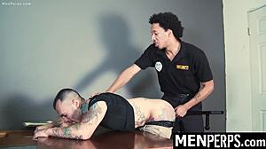 The twink shoplifter fully submits the gay officer - menperps
