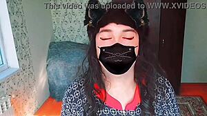 sissy crossdresser in sexy dress homemade video