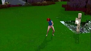 spying on a cheating brunette wife in a blue velvet dress