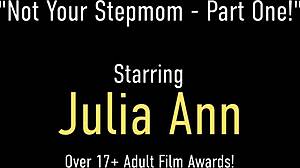 Cougar Julia Ann expertly sucks and rides step-son's hard cock in heels