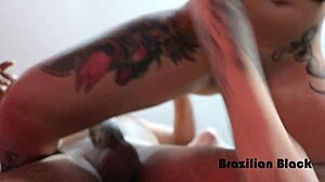 Branquinha Puta Fucked By Two Morenos