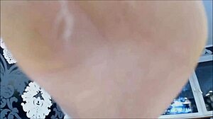 i got a dirty footjob from her toes in pov