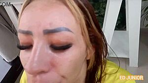 Dutch Fan Licks And Fucks Brazilian Beauty's Ass.