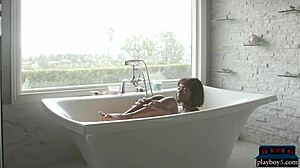 Tall Black Milf Model Ana Foxxx Strips And Takes A Hot Bath
