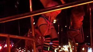 frankie in hot stockings striptease