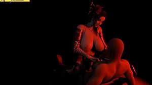 Medusa Queen Rides Monster Cock Deeply