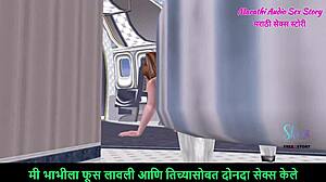 Marathi Audio Story - Animated 3D Teen 18+ Girl Posing in Airplane