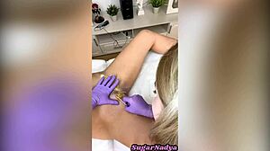 Depilation Of A Beautiful Hairy Pussy By Sugarnadya