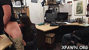 is this bimbo getting rammed in the store contest?