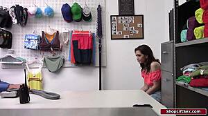 Officer Fucks Burglar in Office Deepthroat.