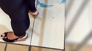 Harassing mature big-ass woman on Lima streets