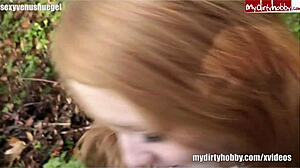 German Amateur BBW Fucks Intensely Outdoor