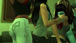 Pornstars at college party, what wild action unfolds?