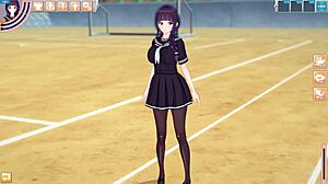 【エロゲーコイカツ！】前髪ぱっつん爆乳jk「双葉」ちゃんがおっぱい揉みまくられる３dcgエロアニメ動画