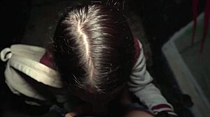 French Model Boldly Bangs Stranger Hard in Public for Cash