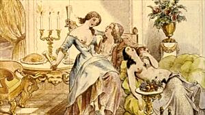 Vintage EROTIC Illustration From Retro Anime Hentai Cartoon