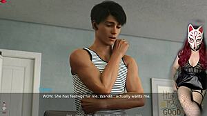 Ms. Denvers says, 'Come here, young one, for some big tit fun in episode 33'