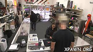 is this bimbo getting rammed in the store contest?