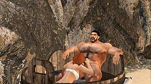 Handsome mega hunk cam heyward gets blowjob at spa retreat!