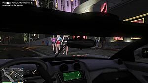 In GTA 5, first person hooker experience begins.