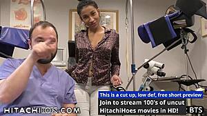 freshman gets physical exam at hospital