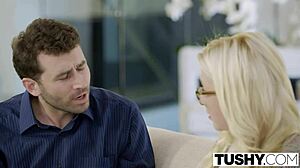 tushy blonde babe samantha rone tries first anal adventure