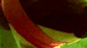 Blindfolded wife blowjob on big white cock till cumshot