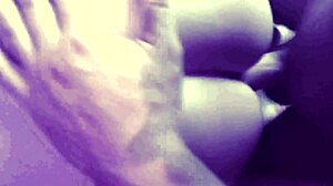 teen blonde in homemade scene with sucking and fingering