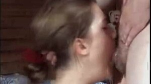 Liza takes a full mouth of dick in wild chat. Add my S LizaFernona for more teen action.