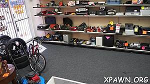 is this bimbo getting rammed in the store contest?