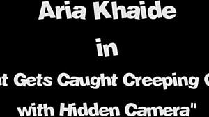 Bold Step-Aunt Spies on Monster Cock - Aria Khaide