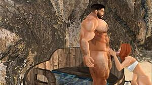 Handsome mega hunk cam heyward gets blowjob at spa retreat!