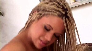 Velvet Rose's Dreadlocks Shine While Taking Cock in Ass! 🔥