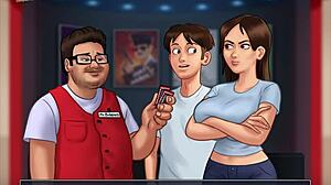 Homemade cartoon featuring big tits in summertime saga episode 191.