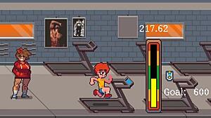 Muscular Girl Sucks Cock After Gym Training