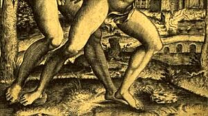 In this vintage erotic illustration, what anime hentai secrets does it hold?