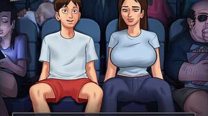 Hemsnickrad tecknad film med stora tuttar i Summertime Saga avsnitt 191