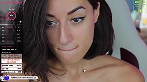 Darsy engages in intriguing web chat masturbation session