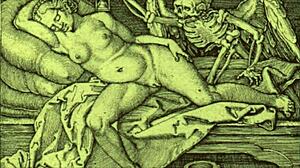 In this vintage erotic illustration, what anime hentai secrets does it hold?